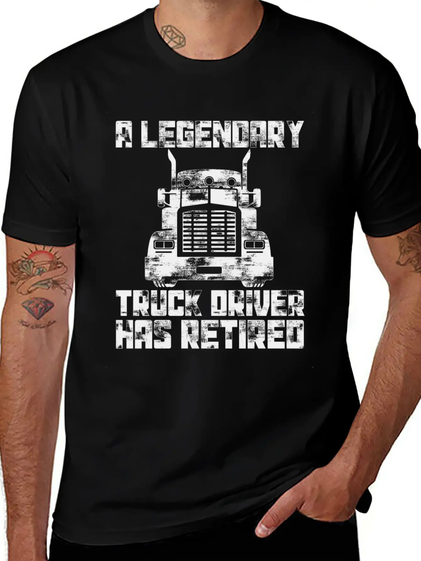 A Legendary Truck Driver Has Retired Classic Cotton Tee – Unisex Comfort For Any Season