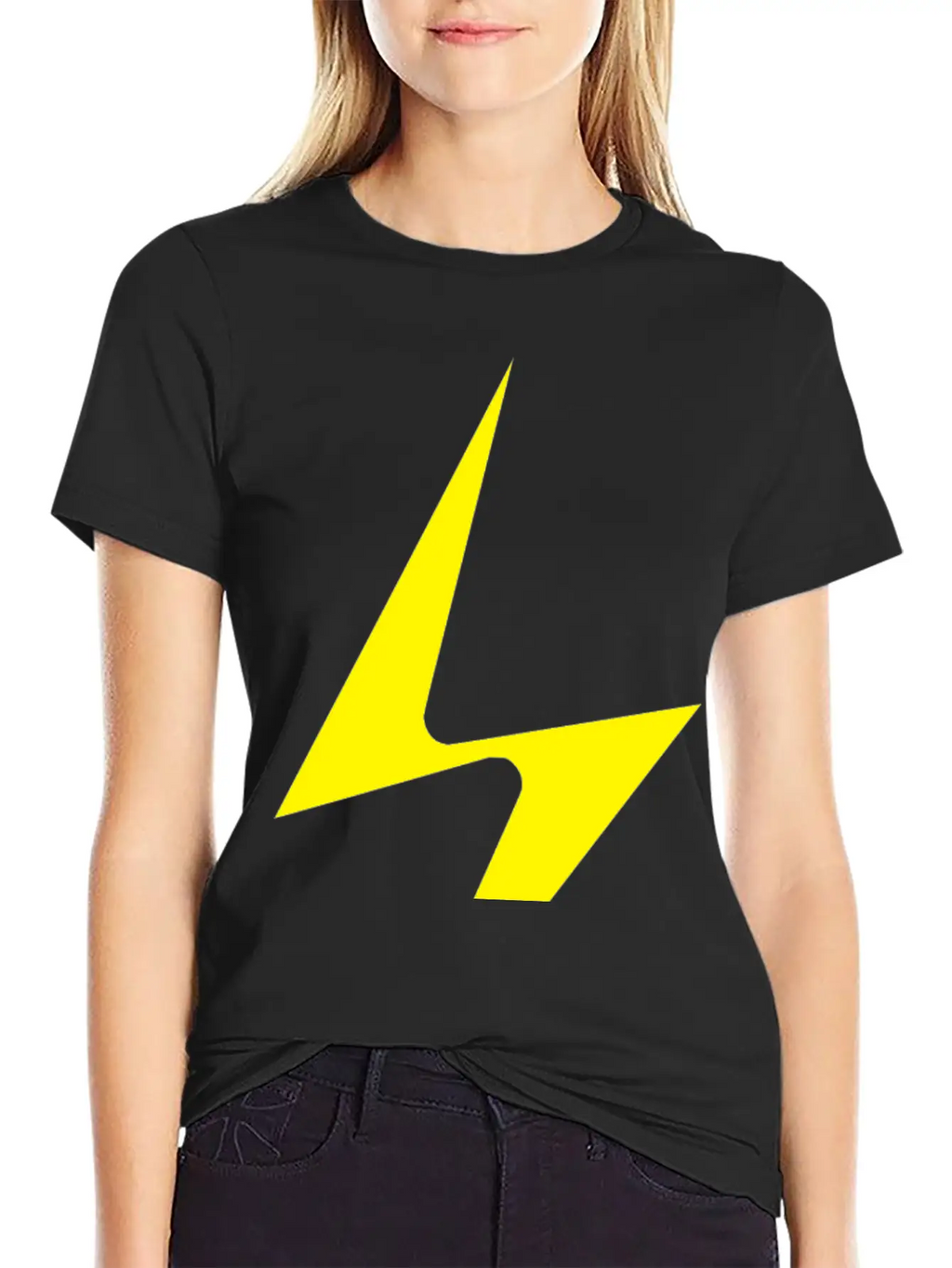A Lightning Bolt Essential Cotton Tee For Daily Outfits – Unisex Style
