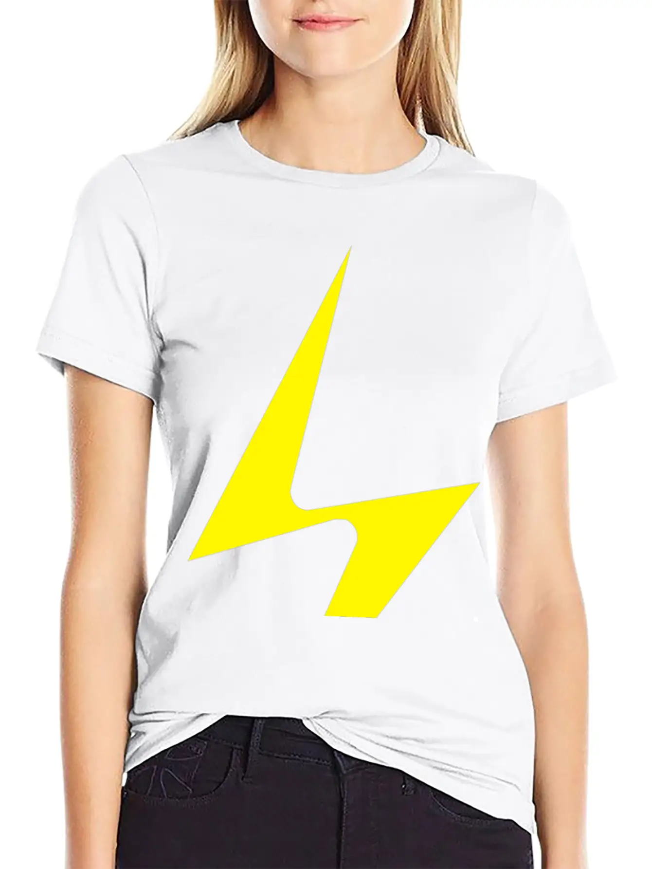 A Lightning Bolt Essential Cotton Tee For Daily Outfits – Unisex Style