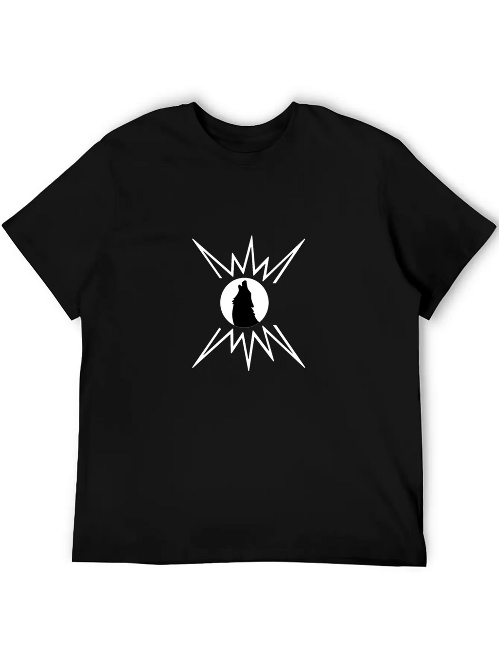 A Lonely Wolf, Silhouette Breathable Graphic T-Shirt – Perfect For Casual Days