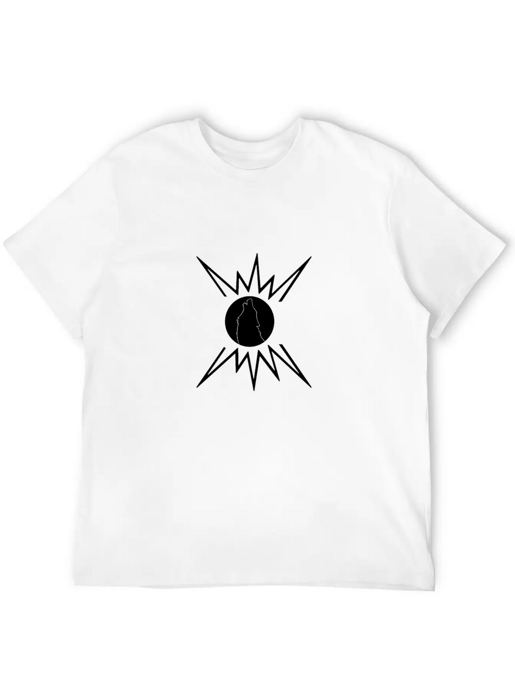 A Lonely Wolf, Silhouette Breathable Graphic T-Shirt – Perfect For Casual Days