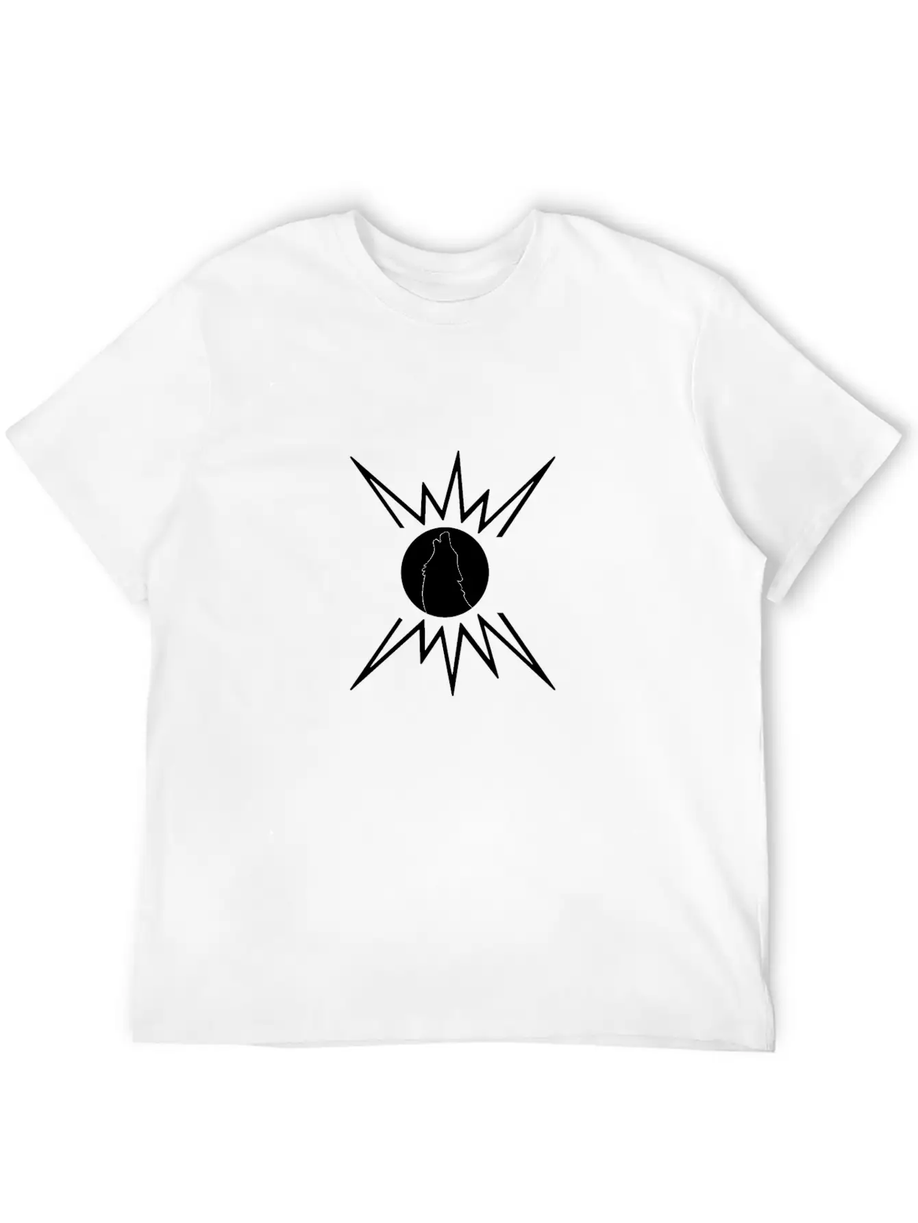 A Lonely Wolf, Silhouette Breathable Graphic T-Shirt – Perfect For Casual Days