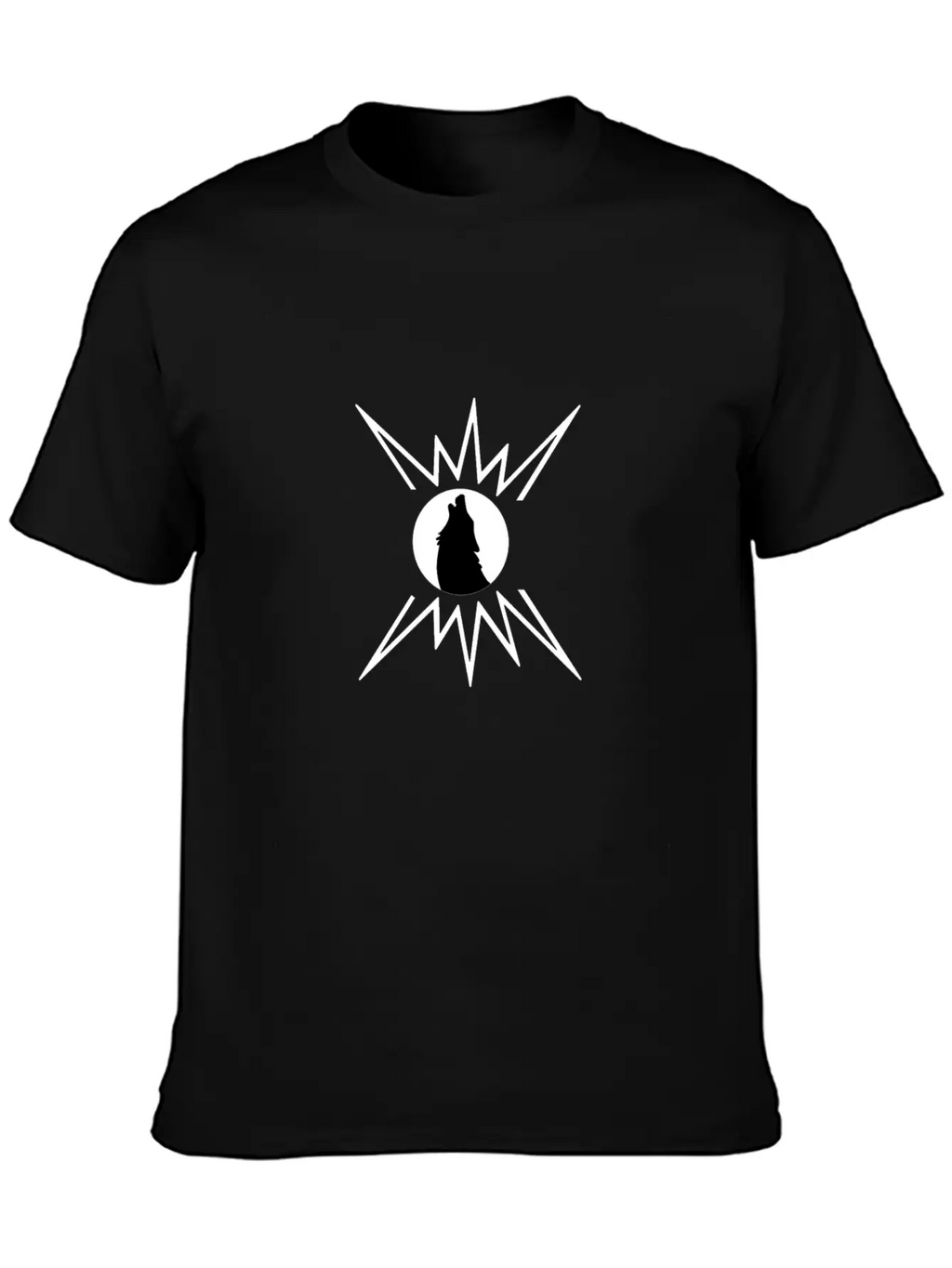 A Lonely Wolf, Silhouette Breathable Graphic T-Shirt – Perfect For Casual Days