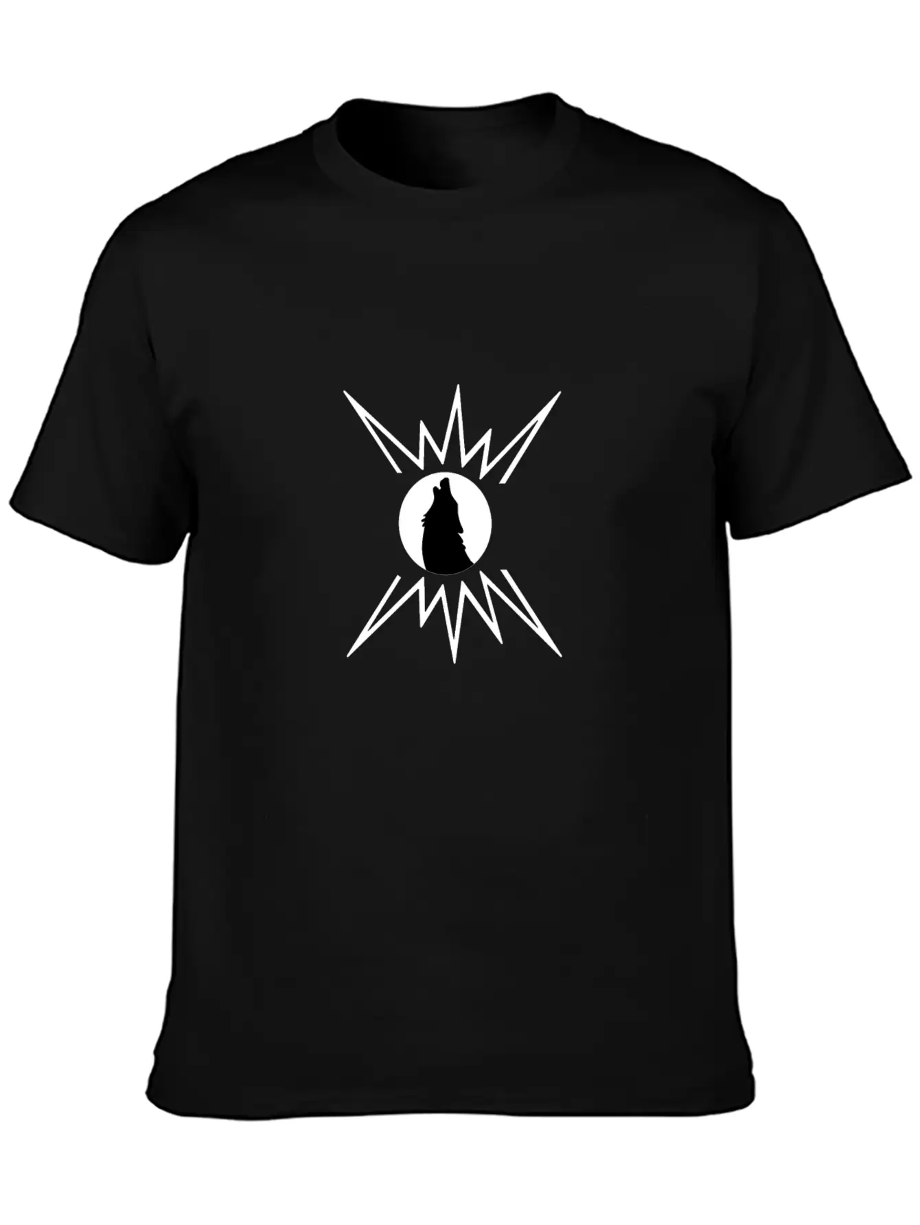 A Lonely Wolf, Silhouette Breathable Graphic T-Shirt – Perfect For Casual Days
