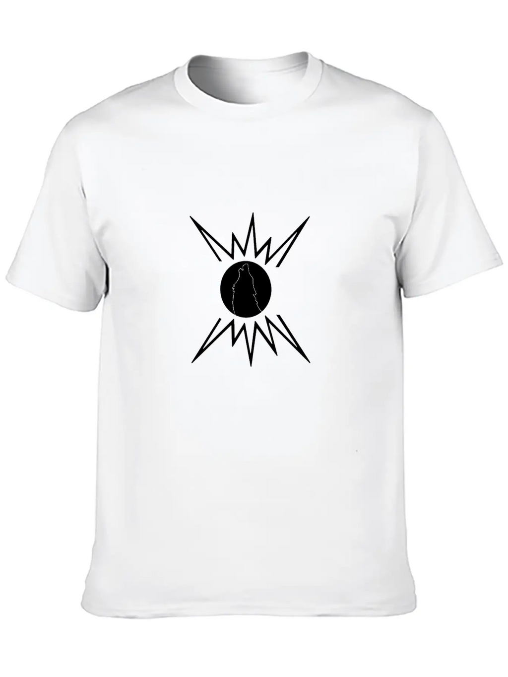 A Lonely Wolf, Silhouette Breathable Graphic T-Shirt – Perfect For Casual Days