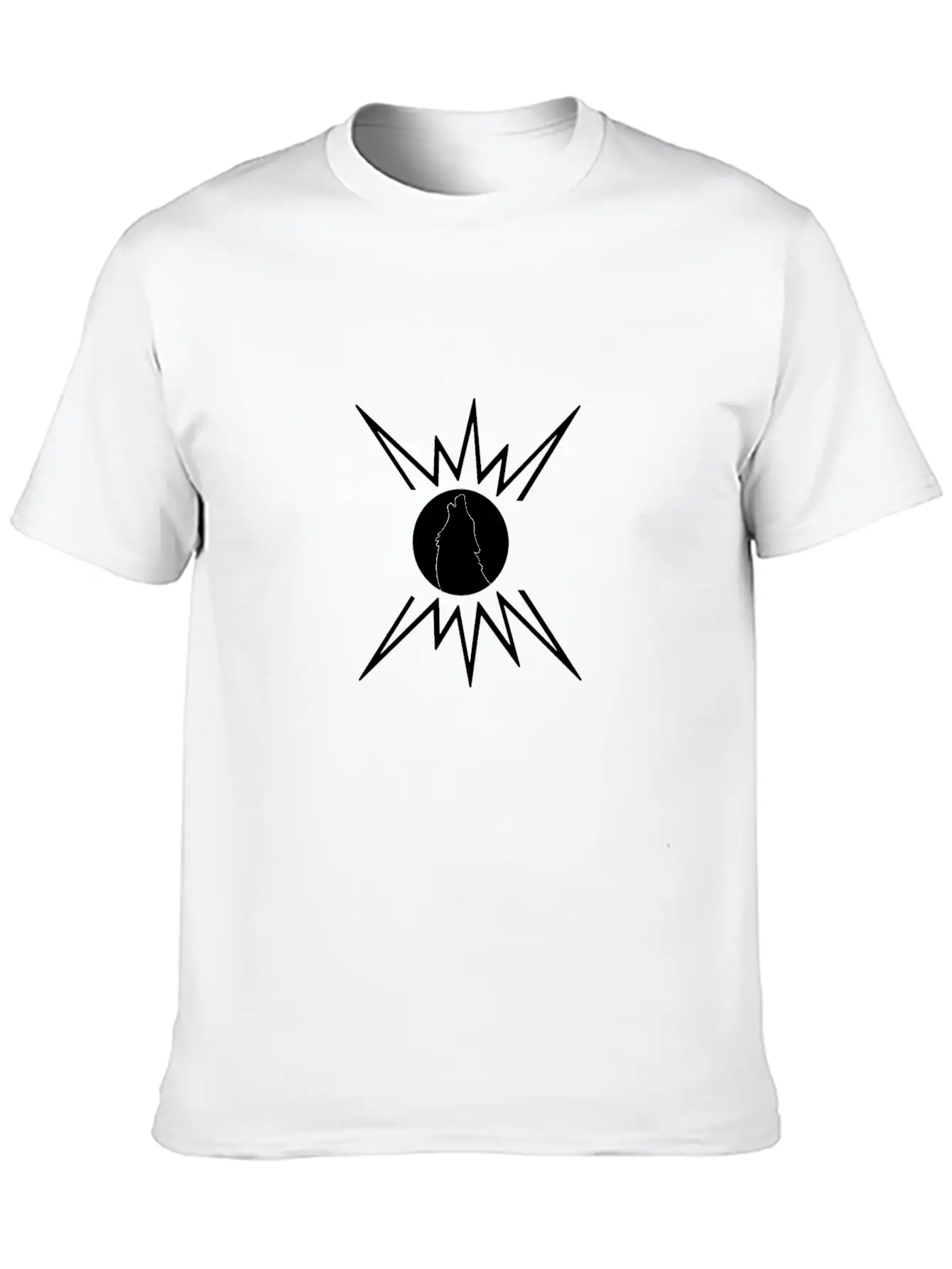A Lonely Wolf, Silhouette Breathable Graphic T-Shirt – Perfect For Casual Days