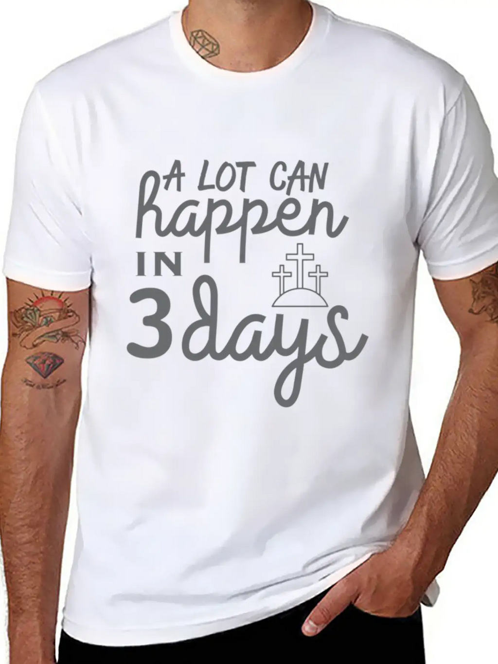 A Lot Can Happen In 3 Days Resurrection Easter Essential Cotton Tee For Daily Outfits – Unisex Style