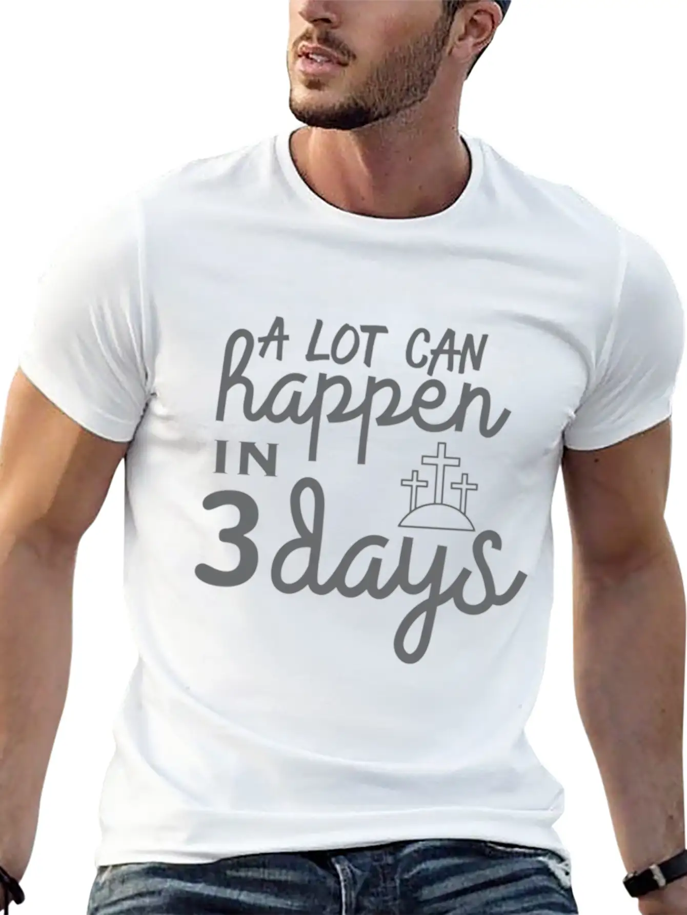 A Lot Can Happen In 3 Days Resurrection Easter Essential Cotton Tee For Daily Outfits – Unisex Style