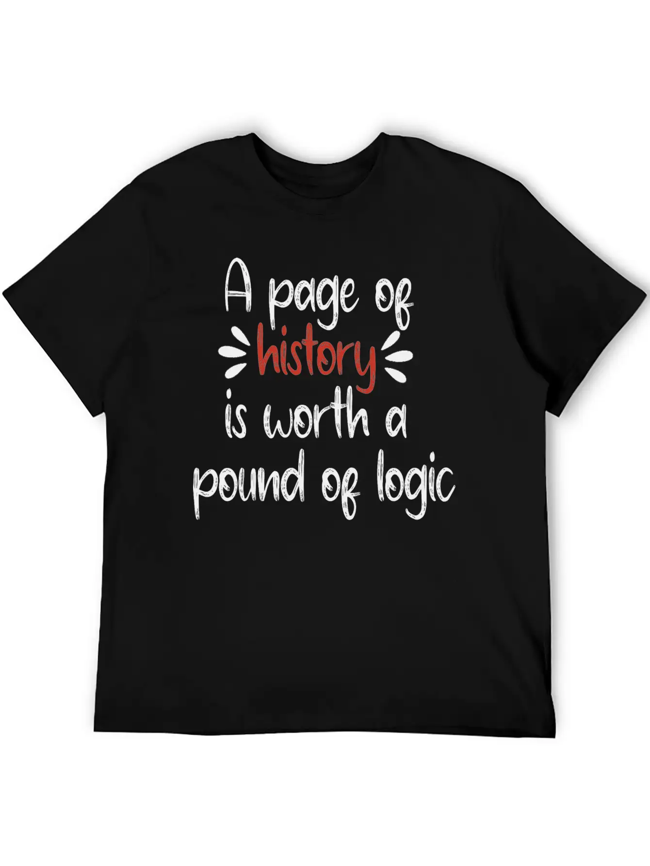 A Page Of History Is Worth A Pound Of Logic Timeless Short Sleeve Tee – Comfy And Minimalist Design