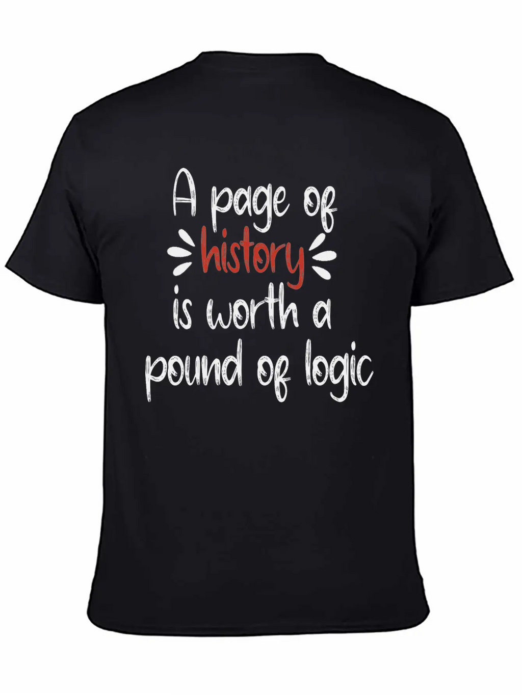 A Page Of History Is Worth A Pound Of Logic Timeless Short Sleeve Tee – Comfy And Minimalist Design