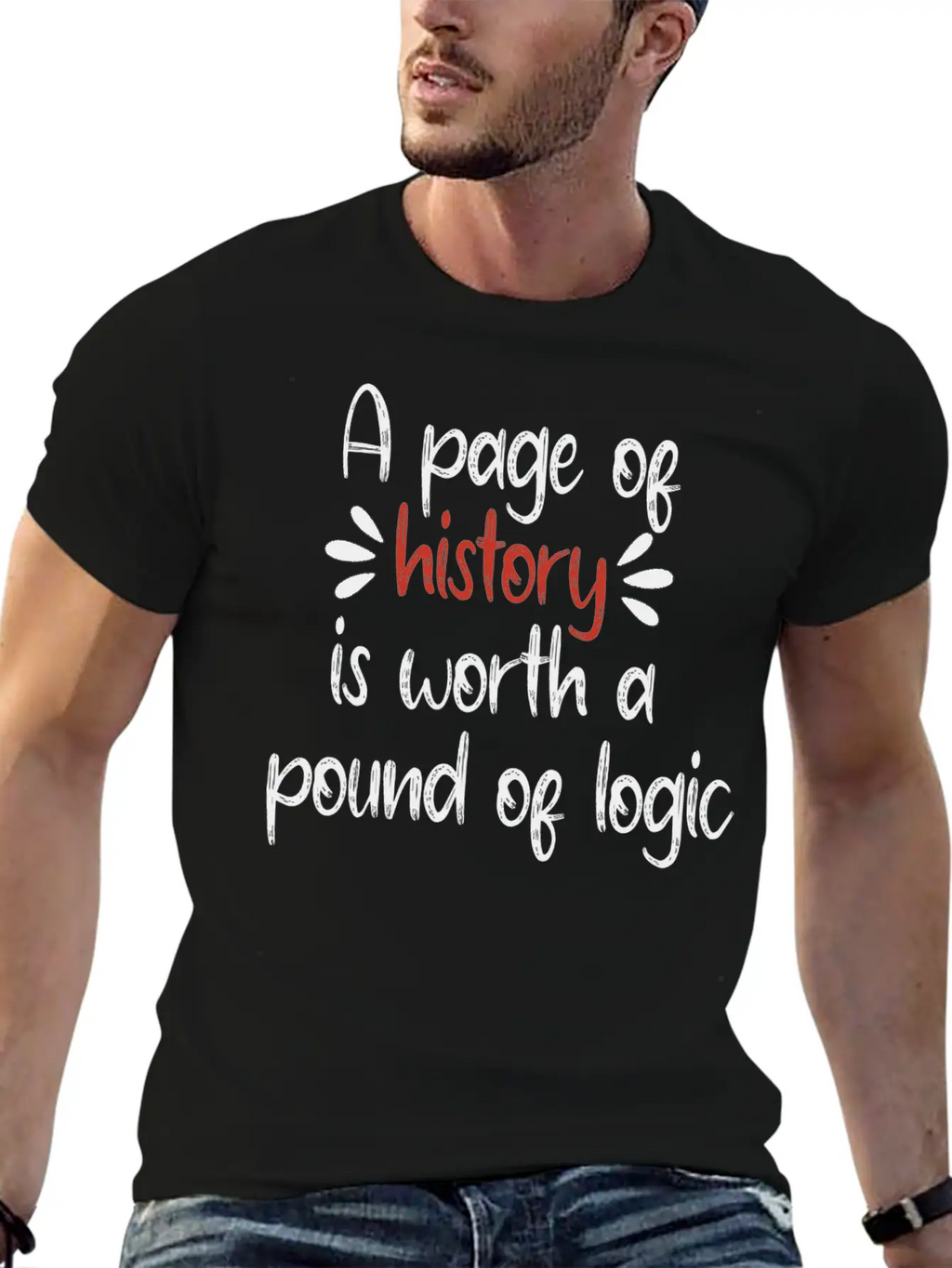 A Page Of History Is Worth A Pound Of Logic Timeless Short Sleeve Tee – Comfy And Minimalist Design