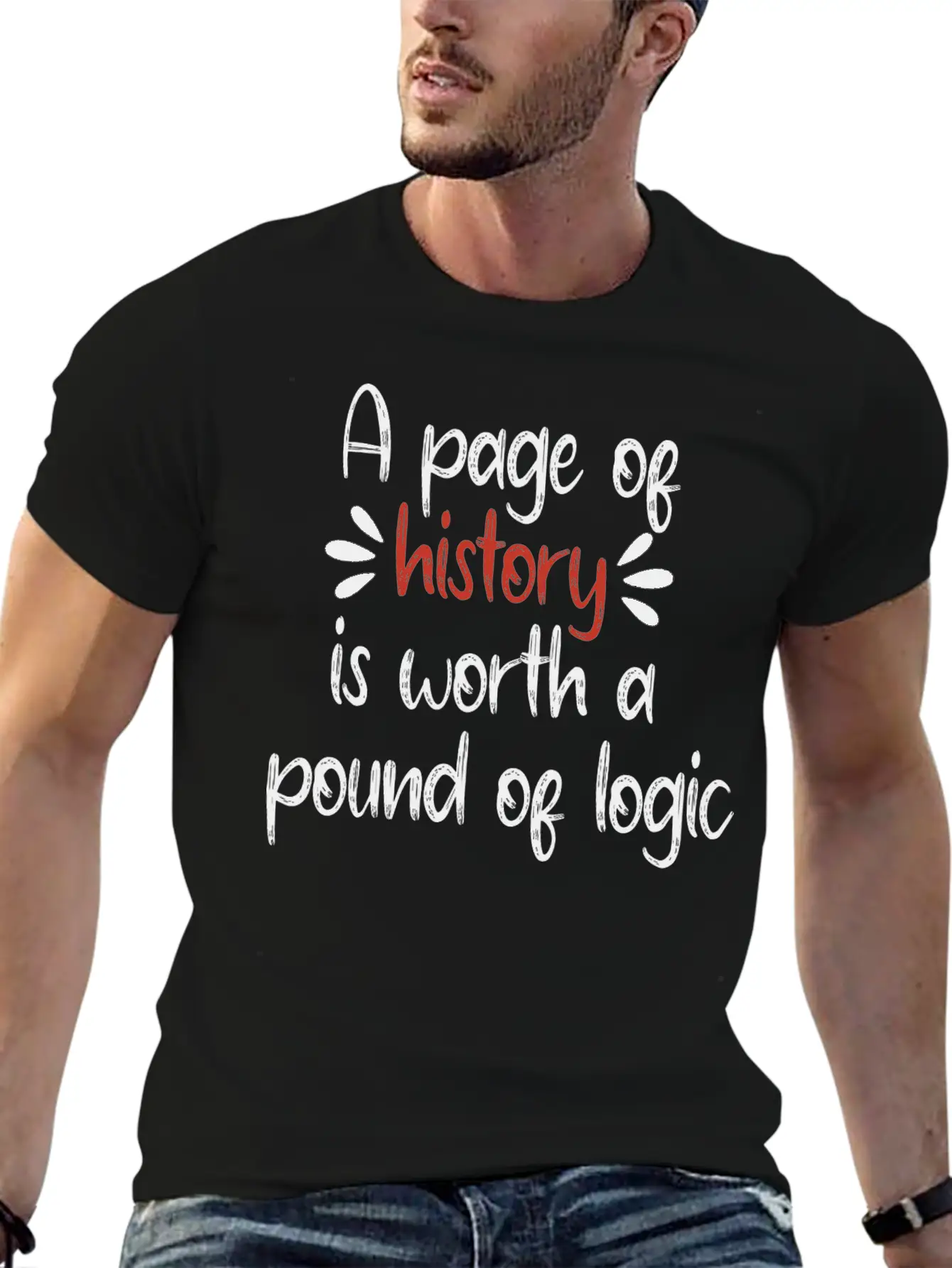 A Page Of History Is Worth A Pound Of Logic Timeless Short Sleeve Tee – Comfy And Minimalist Design