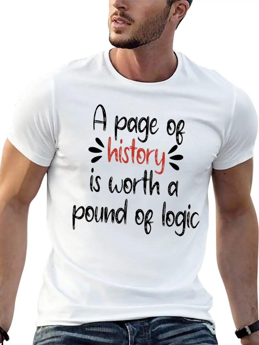 A Page Of History Is Worth A Pound Of Logic Timeless Short Sleeve Tee – Comfy And Minimalist Design