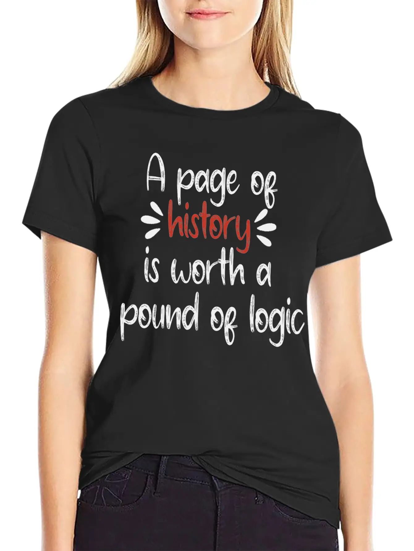 A Page Of History Is Worth A Pound Of Logic Timeless Short Sleeve Tee – Comfy And Minimalist Design