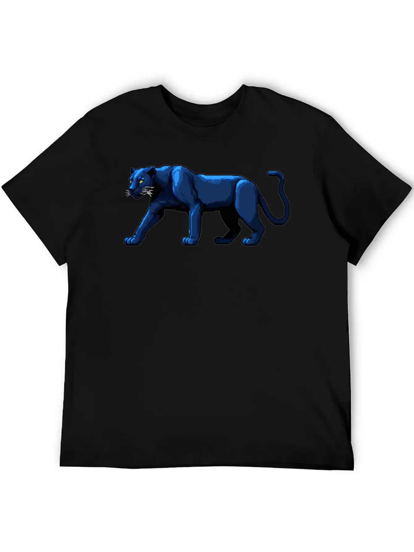 A Pixel Art Of A Panther Unisex Casual T-Shirt – Clean Design For Daily Comfort