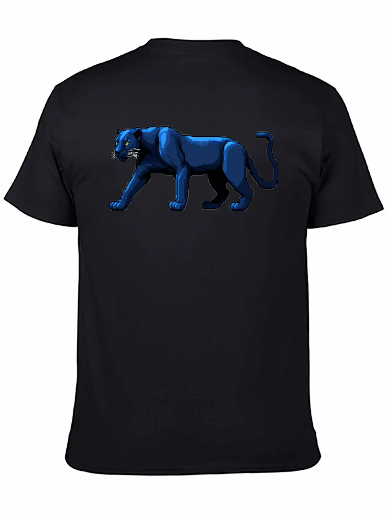 A Pixel Art Of A Panther Unisex Casual T-Shirt – Clean Design For Daily Comfort