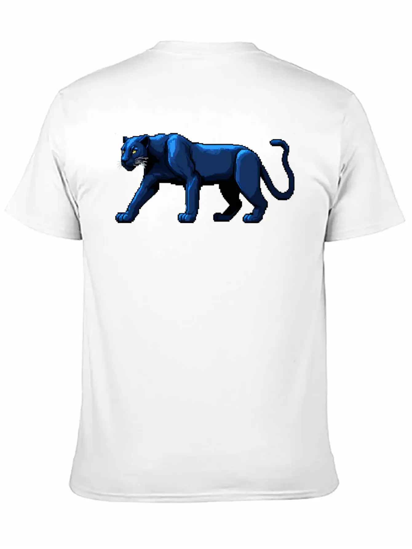 A Pixel Art Of A Panther Unisex Casual T-Shirt – Clean Design For Daily Comfort
