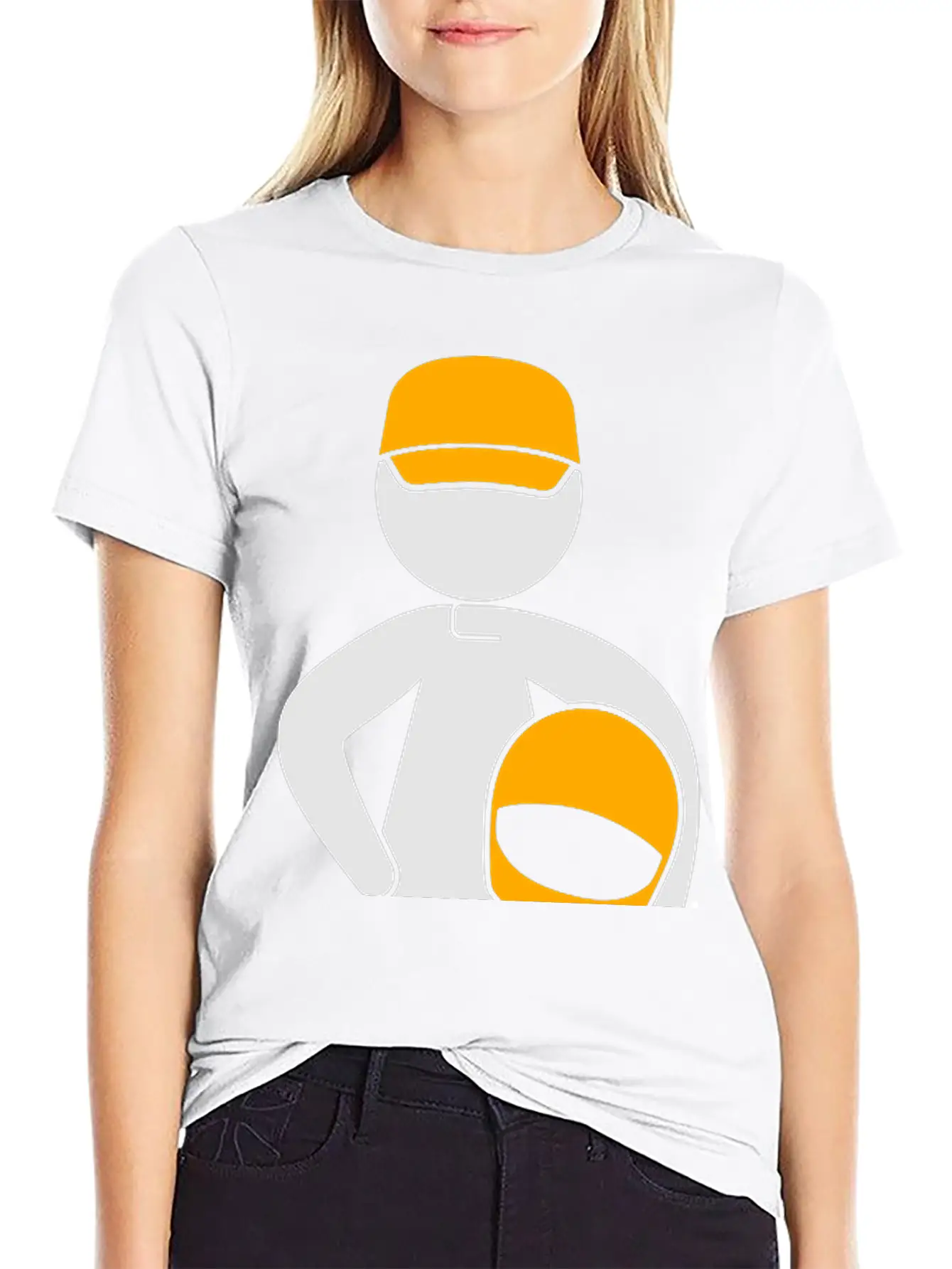 A Racer With Helmet Breathable Soft Cotton T-Shirt – Timeless Casual Look