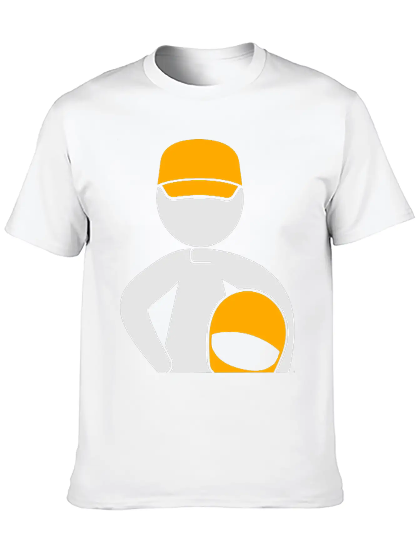A Racer With Helmet Breathable Soft Cotton T-Shirt – Timeless Casual Look