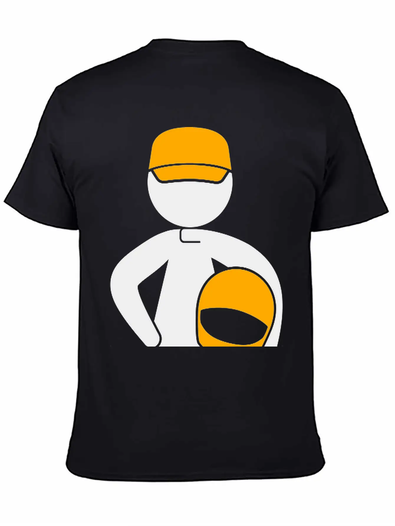 A Racer With Helmet Breathable Soft Cotton T-Shirt – Timeless Casual Look