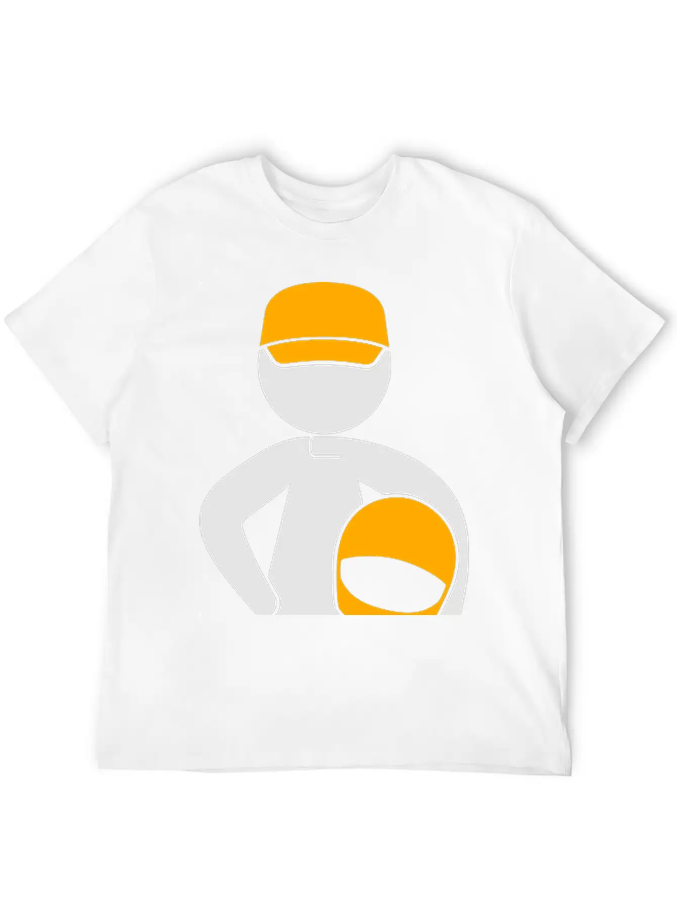 A Racer With Helmet Breathable Soft Cotton T-Shirt – Timeless Casual Look