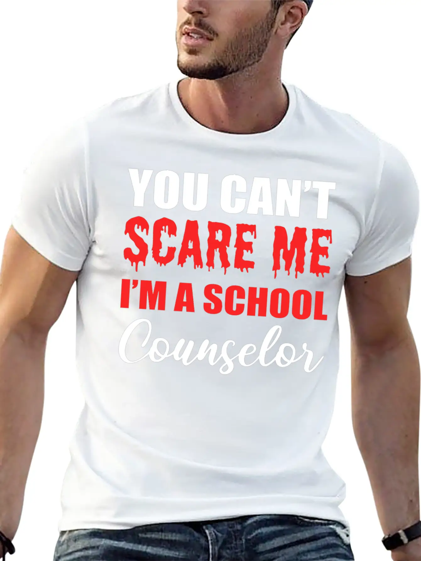A School Counselor Guidance Counselor Gift Modern Fit Casual T-Shirt – Clean And Versatile Design