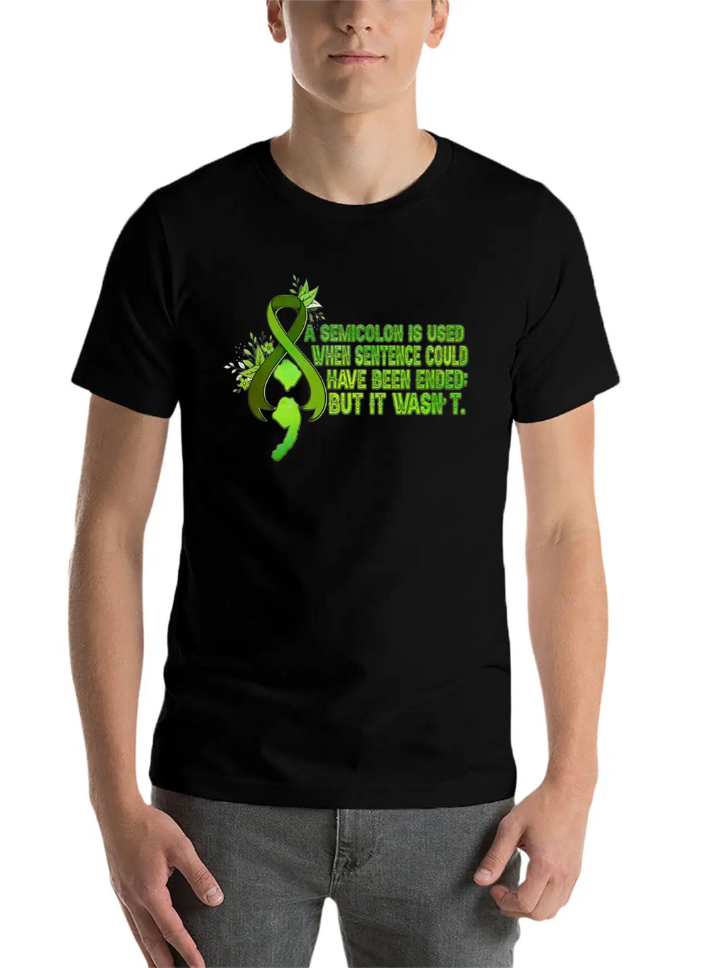 A Semicolon Is Used When Sentence Could Have Been Stylish Everyday T-Shirt – Unisex Basic Cotton Tee