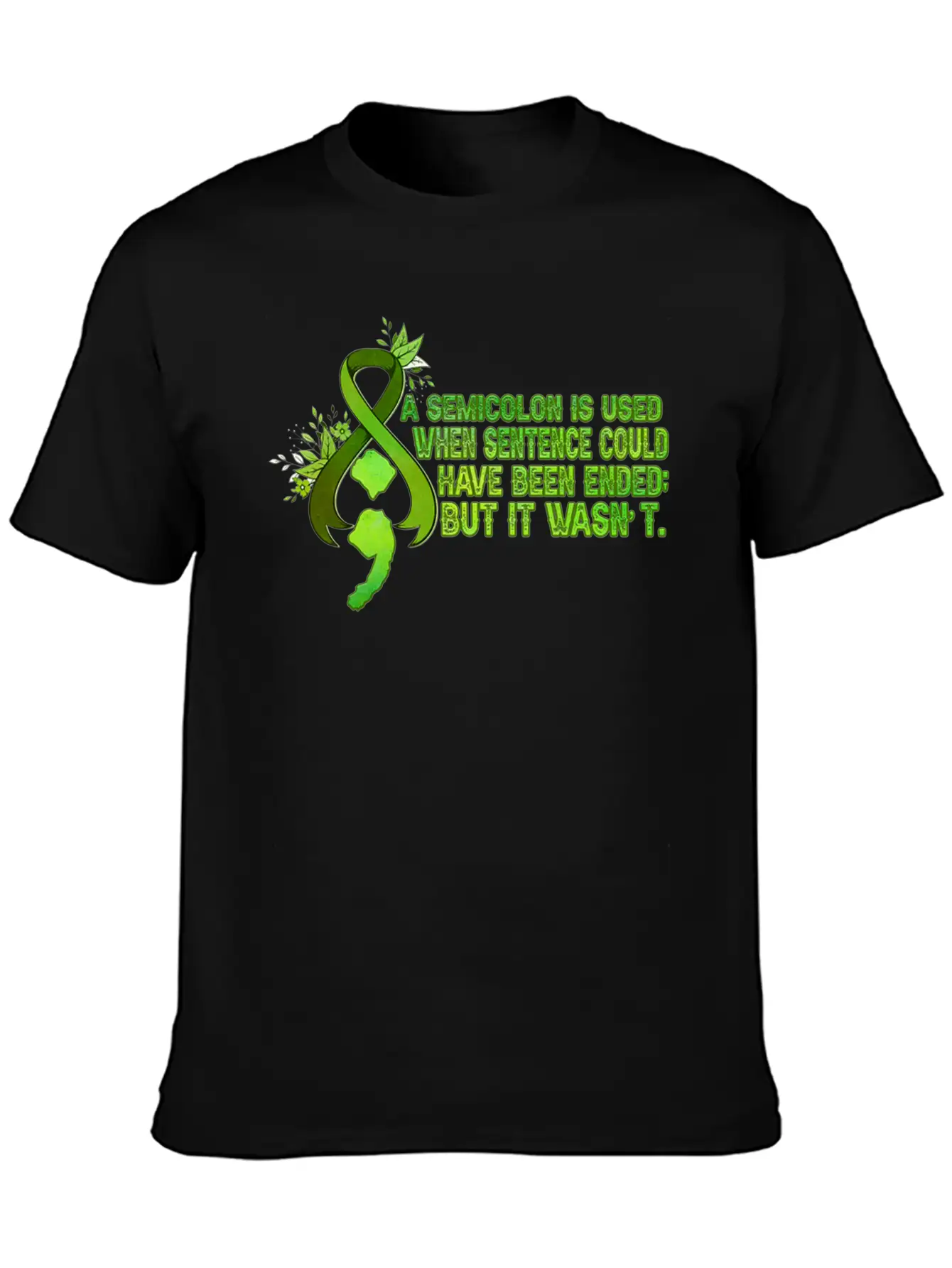 A Semicolon Is Used When Sentence Could Have Been Stylish Everyday T-Shirt – Unisex Basic Cotton Tee