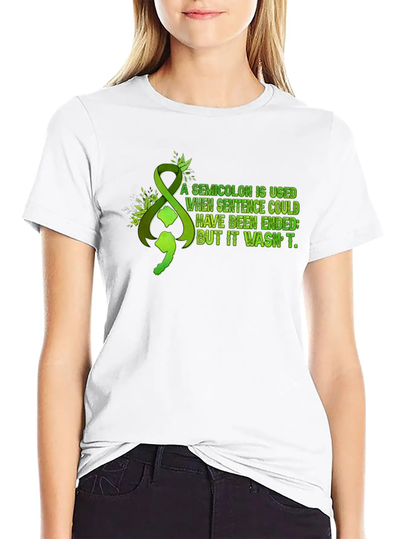 A Semicolon Is Used When Sentence Could Have Been Stylish Everyday T-Shirt – Unisex Basic Cotton Tee