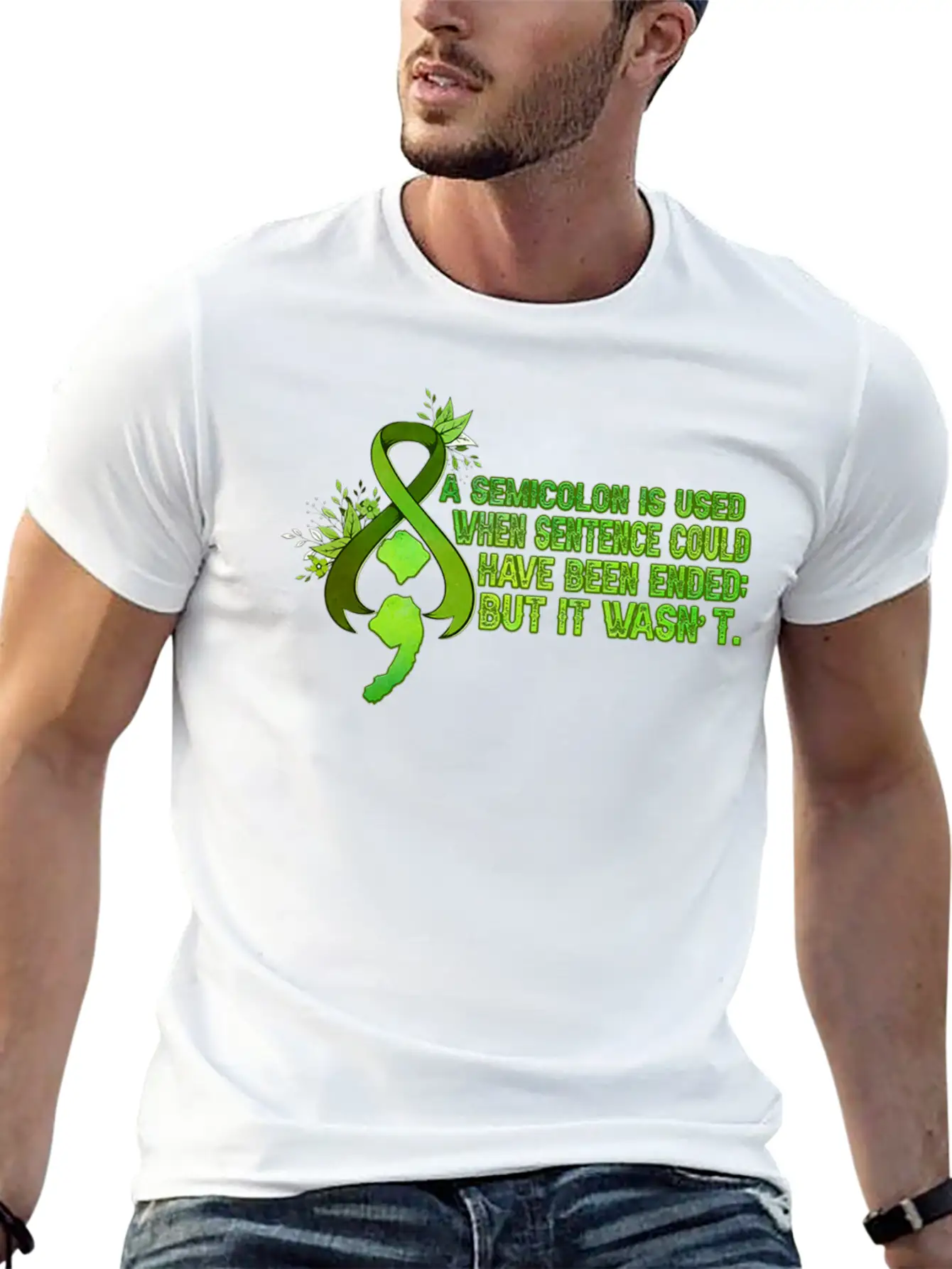 A Semicolon Is Used When Sentence Could Have Been Stylish Everyday T-Shirt – Unisex Basic Cotton Tee