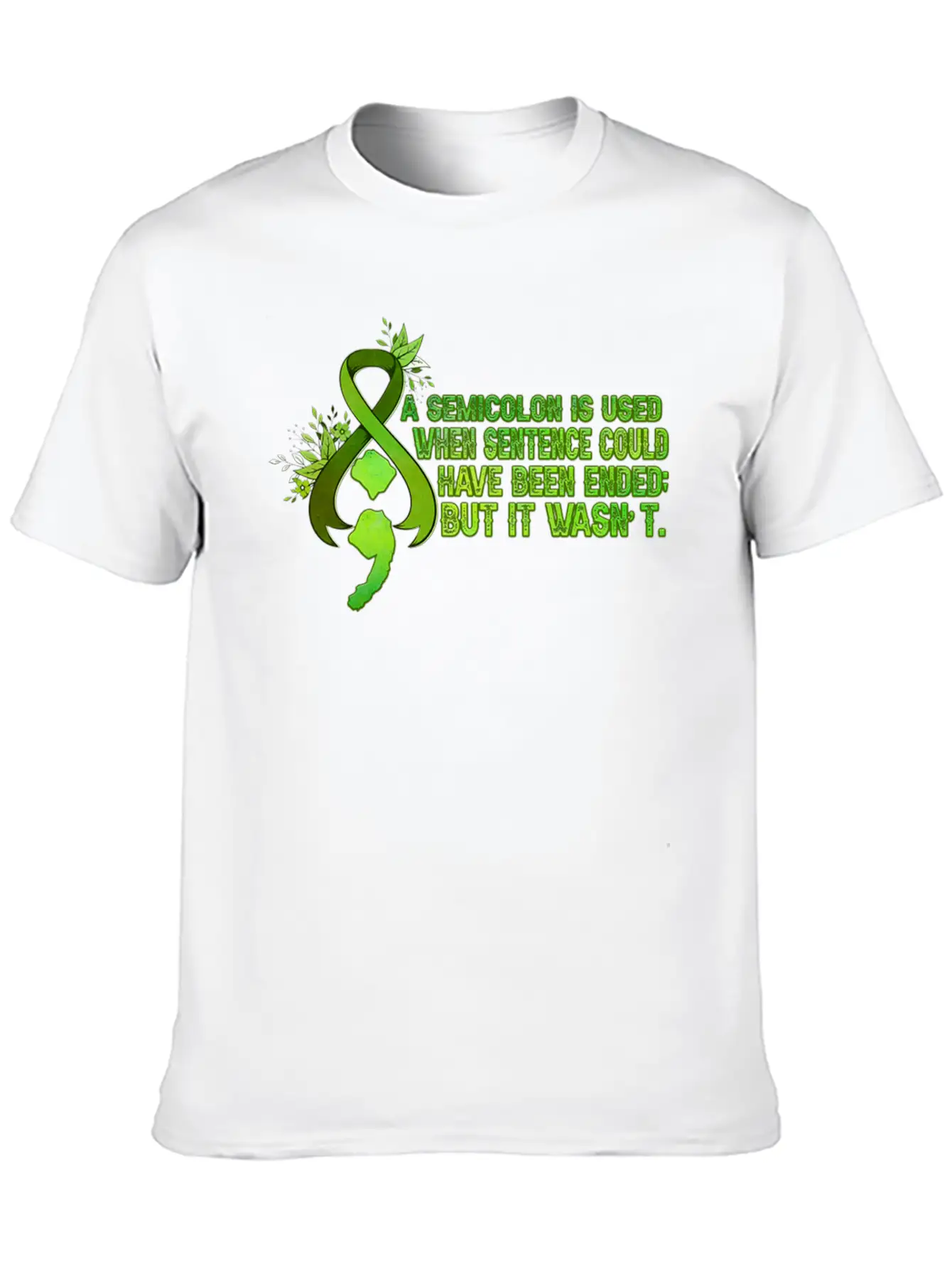 A Semicolon Is Used When Sentence Could Have Been Stylish Everyday T-Shirt – Unisex Basic Cotton Tee