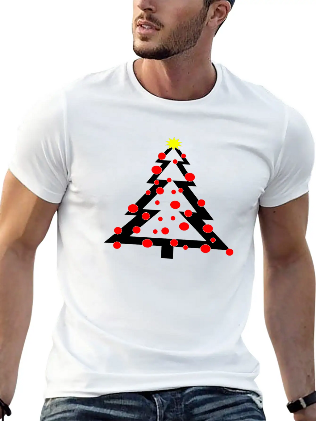 A Simpel Christmas Tree With Decoration And Star Classic Cotton Tee – Unisex Comfort For Any Season