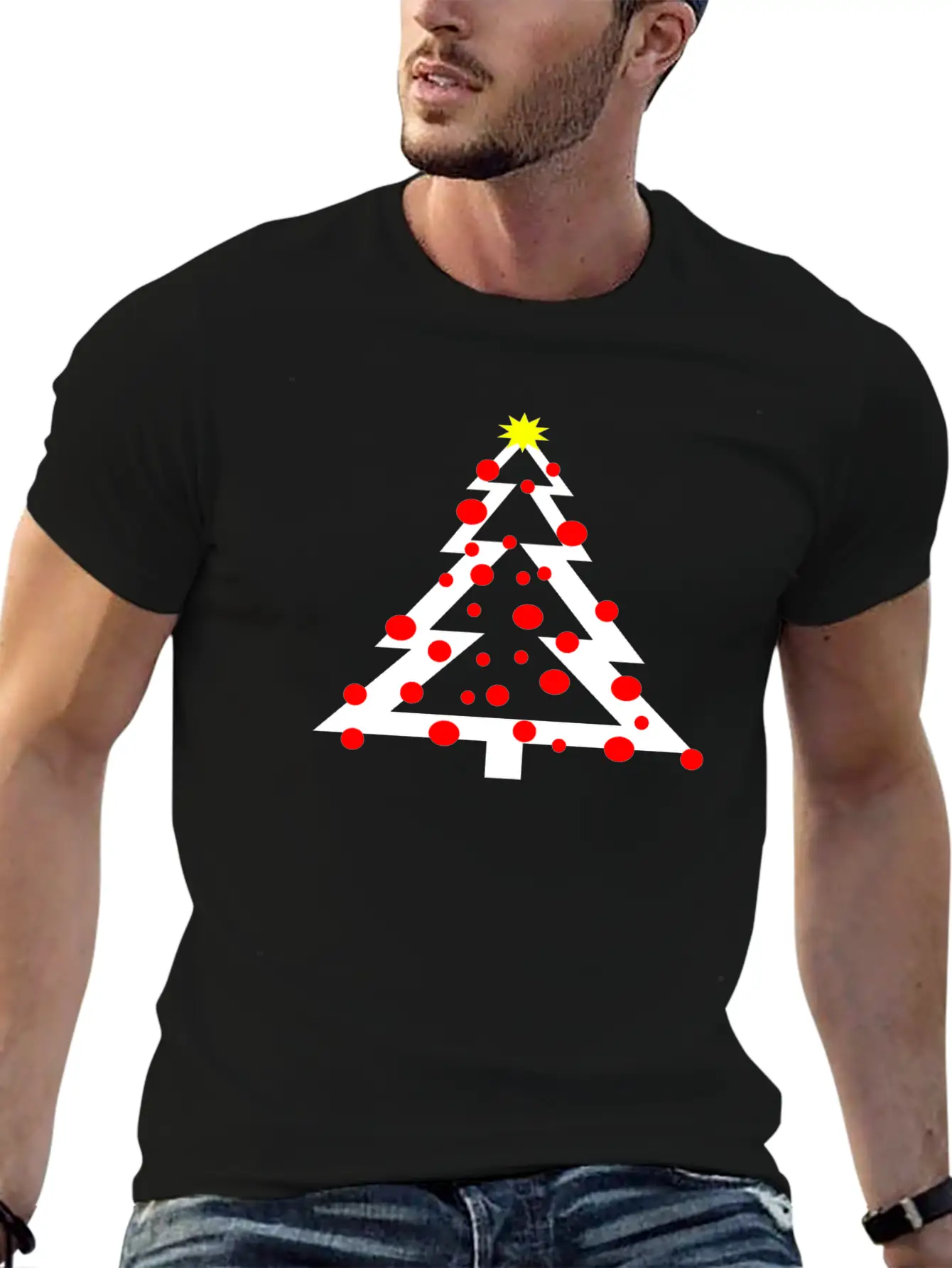 A Simpel Christmas Tree With Decoration And Star Classic Cotton Tee – Unisex Comfort For Any Season