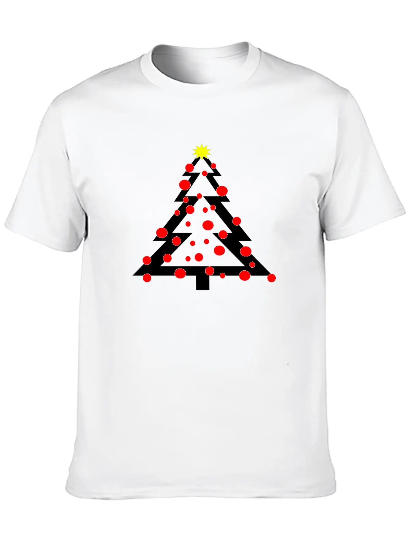 A Simpel Christmas Tree With Decoration And Star Classic Cotton Tee – Unisex Comfort For Any Season