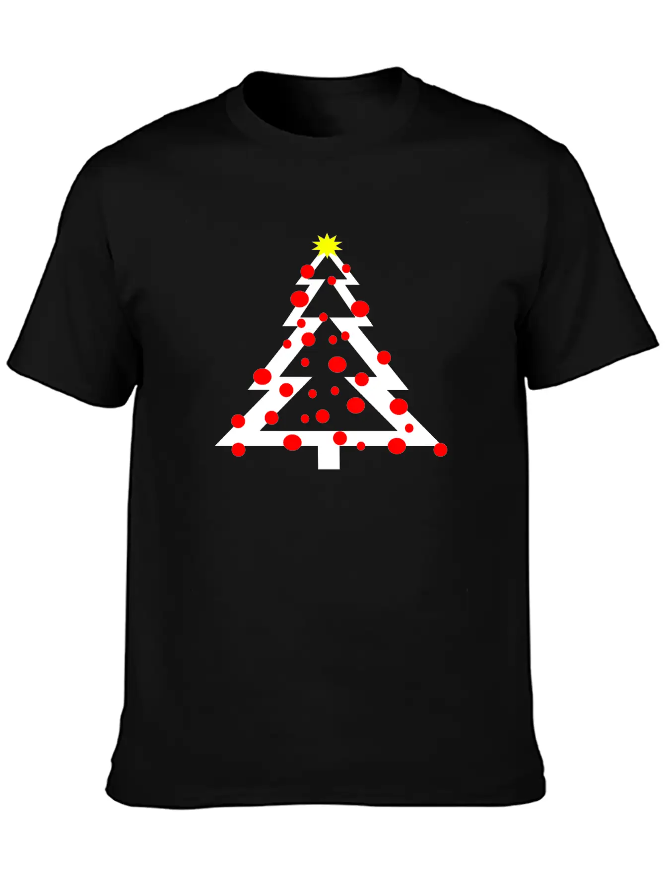 A Simpel Christmas Tree With Decoration And Star Classic Cotton Tee – Unisex Comfort For Any Season