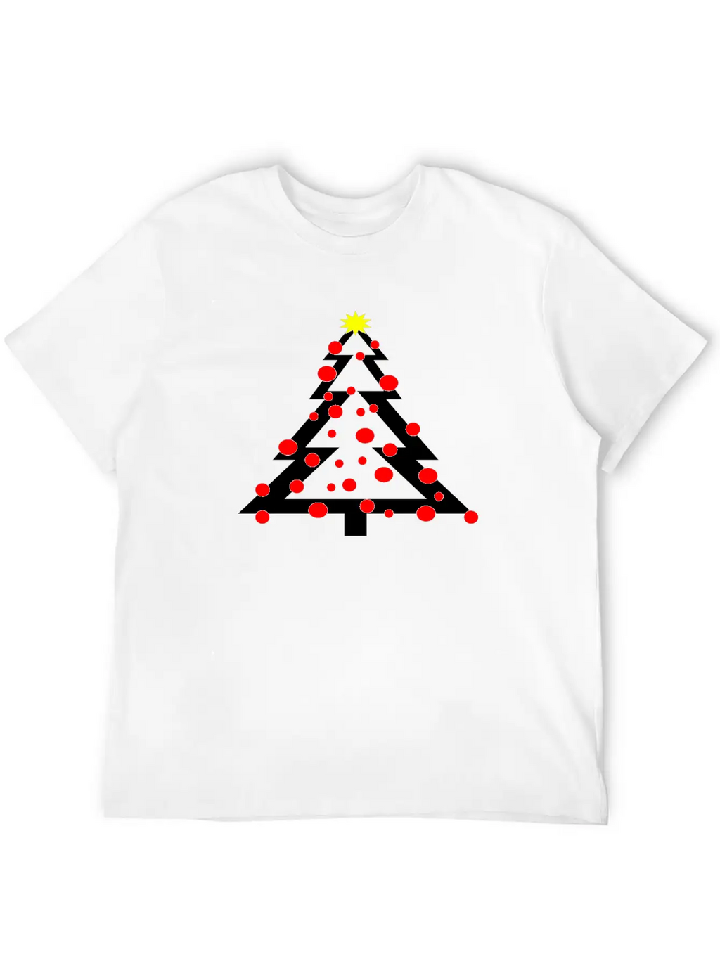 A Simpel Christmas Tree With Decoration And Star Classic Cotton Tee – Unisex Comfort For Any Season