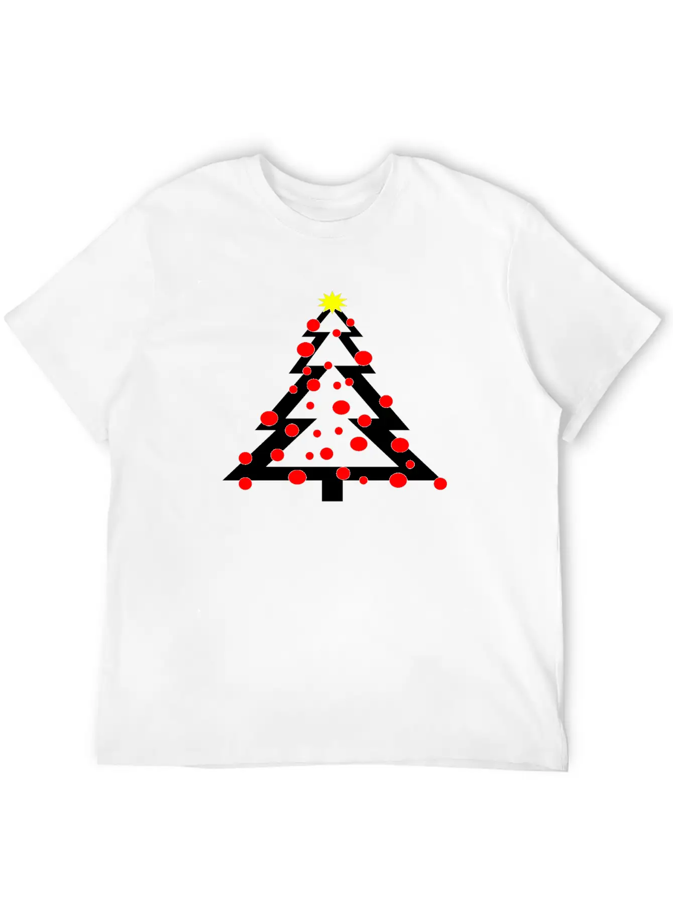 A Simpel Christmas Tree With Decoration And Star Classic Cotton Tee – Unisex Comfort For Any Season