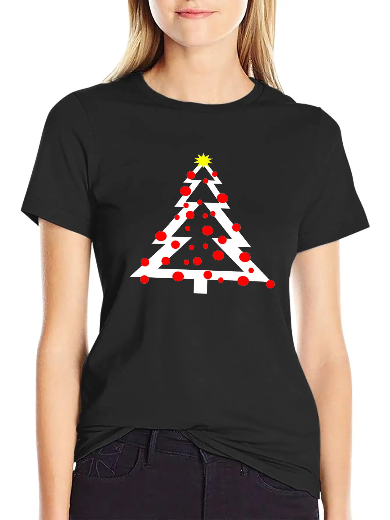 A Simpel Christmas Tree With Decoration And Star Classic Cotton Tee – Unisex Comfort For Any Season