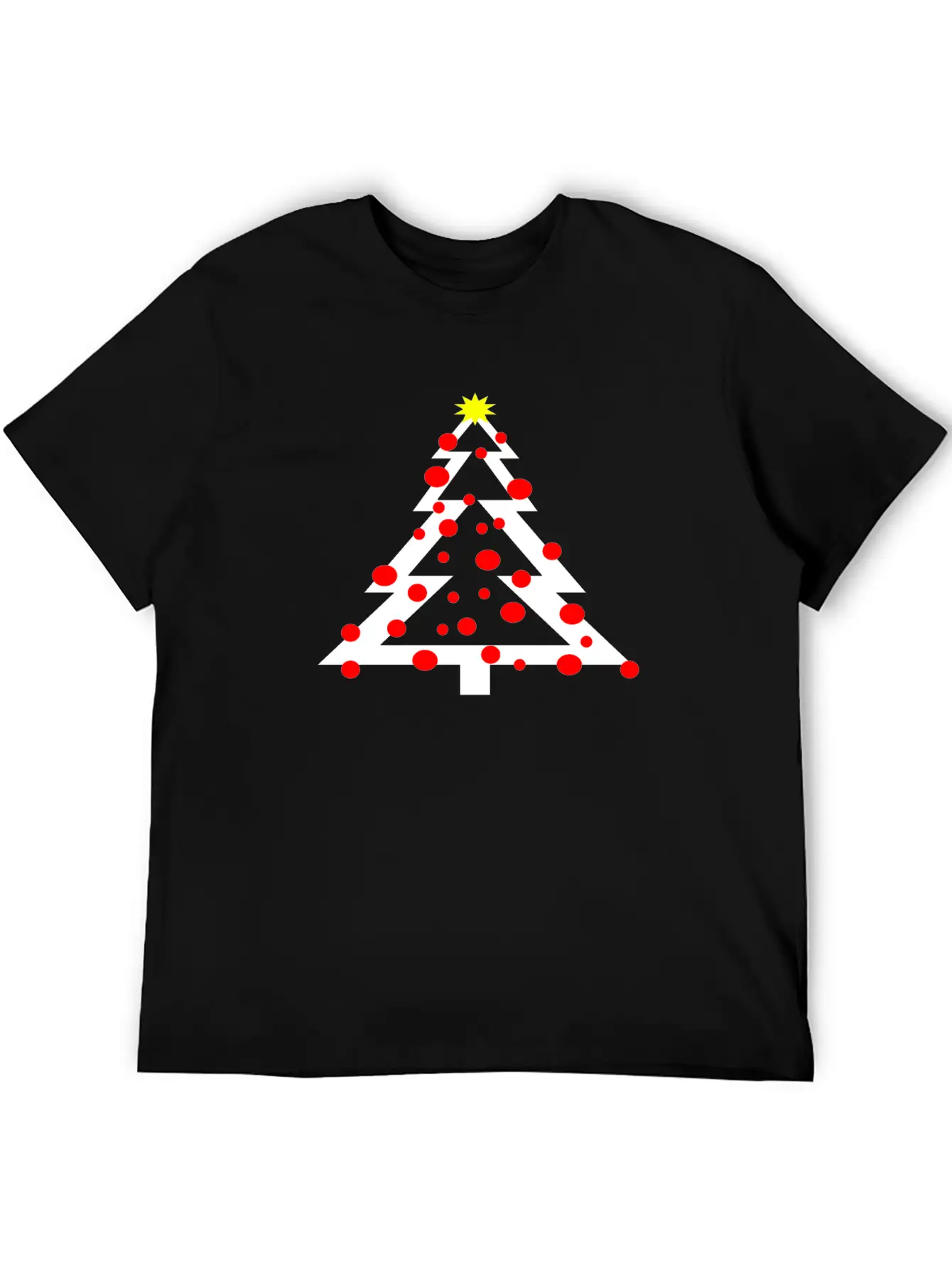 A Simpel Christmas Tree With Decoration And Star Classic Cotton Tee – Unisex Comfort For Any Season