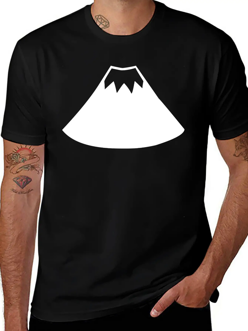 A Sleeping Volcano Stylish Everyday T-Shirt – Unisex Basic Cotton Tee