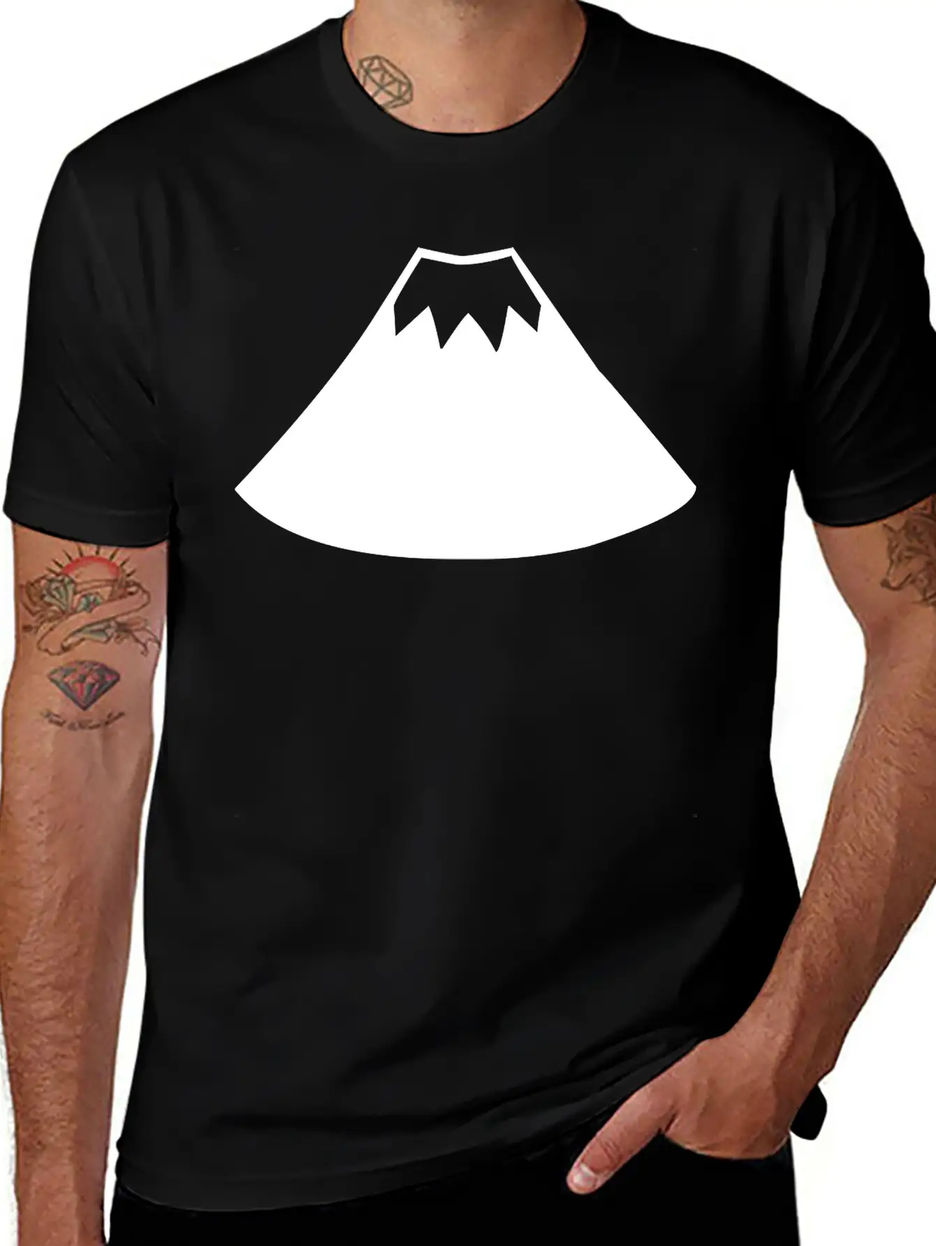 A Sleeping Volcano Stylish Everyday T-Shirt – Unisex Basic Cotton Tee
