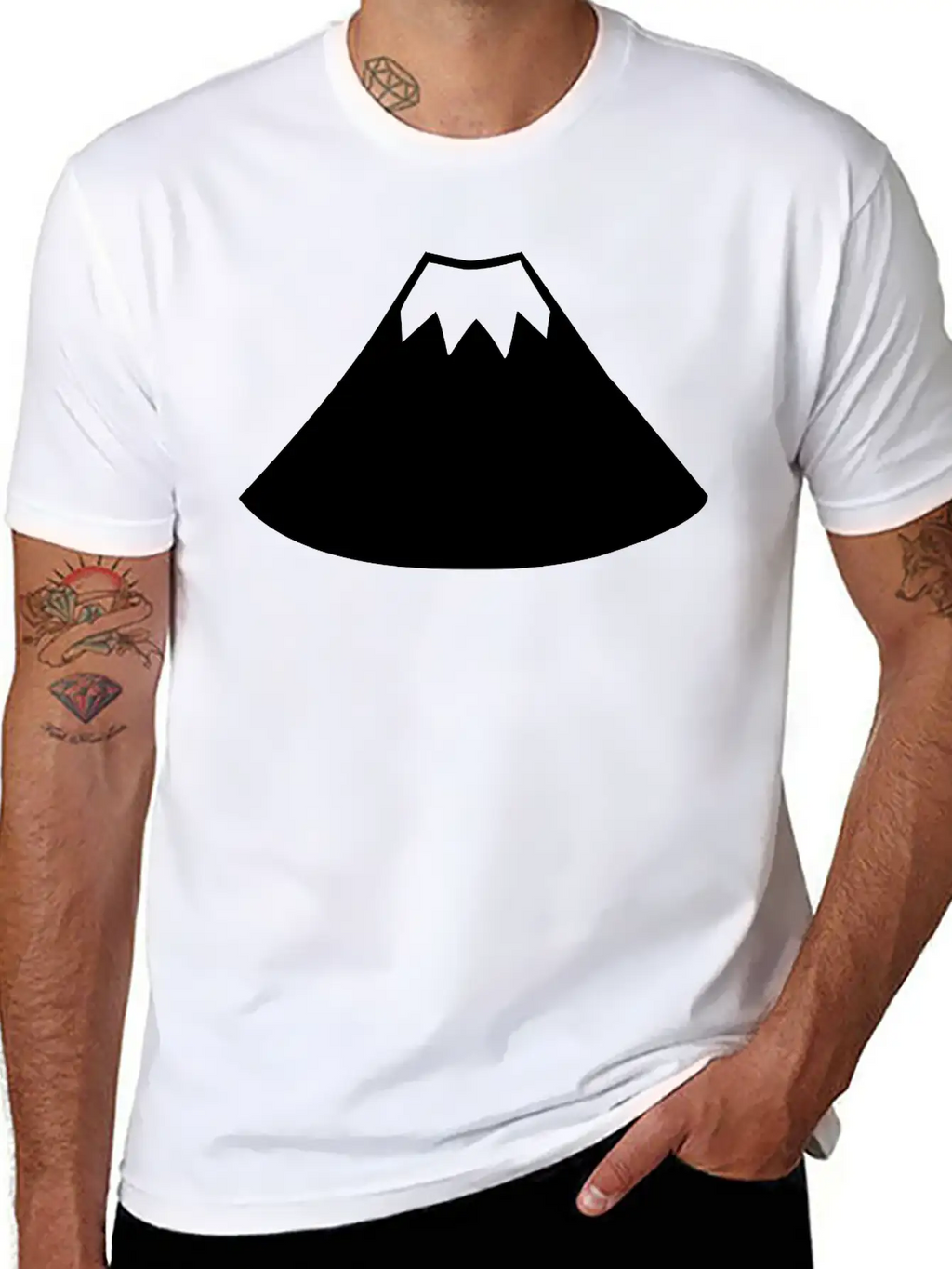 A Sleeping Volcano Stylish Everyday T-Shirt – Unisex Basic Cotton Tee
