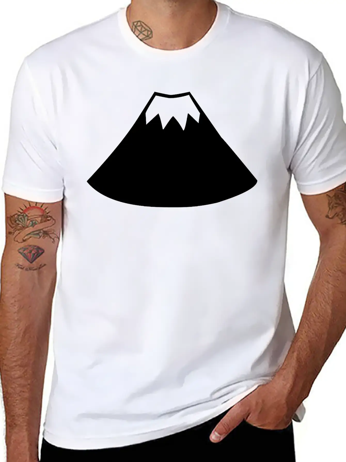 A Sleeping Volcano Stylish Everyday T-Shirt – Unisex Basic Cotton Tee