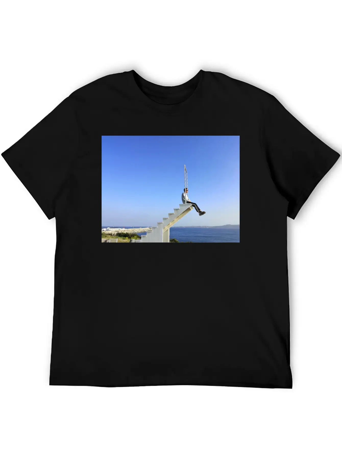 A Stair Boy In The Sky Breathable Soft Cotton T-Shirt – Timeless Casual Look