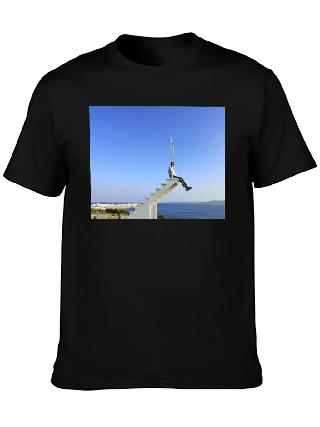 A Stair Boy In The Sky Breathable Soft Cotton T-Shirt – Timeless Casual Look