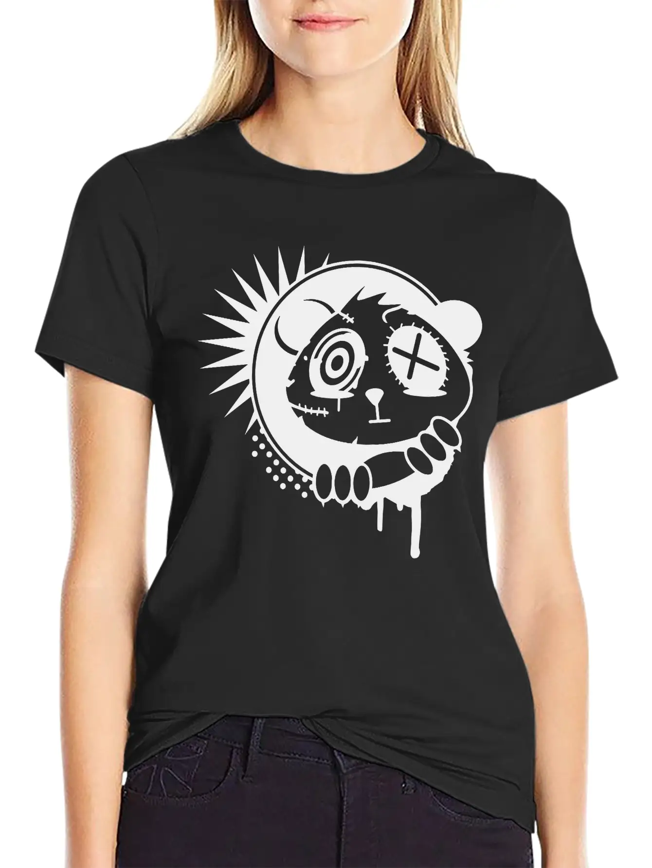 A Sticker With Panda Bear Head Classic Cotton Tee – Unisex Comfort For Any Season