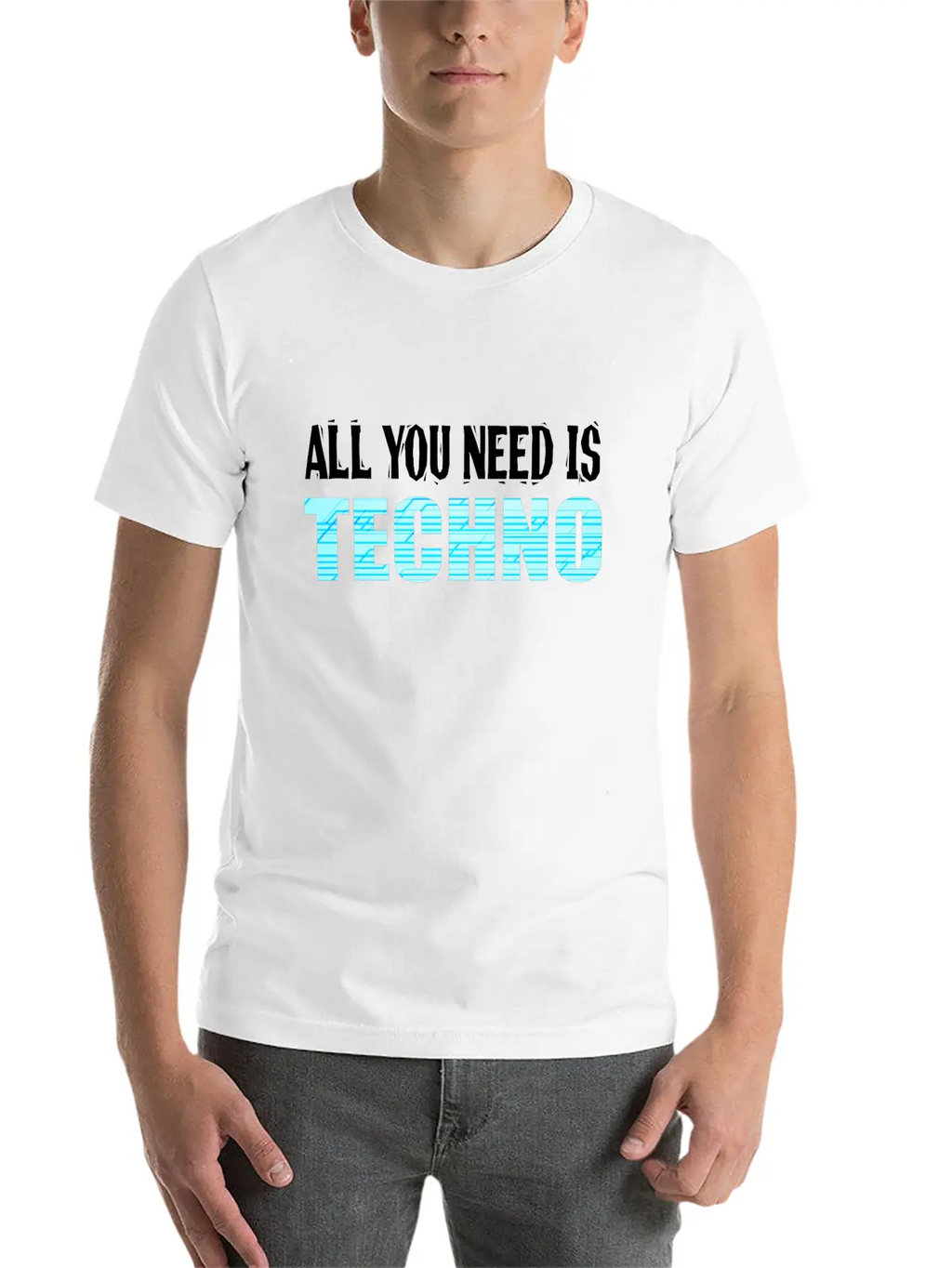 A Techno Tee For Music Lovers Saying "All You Relaxed Everyday Tee – Lightweight And Durable Cotton