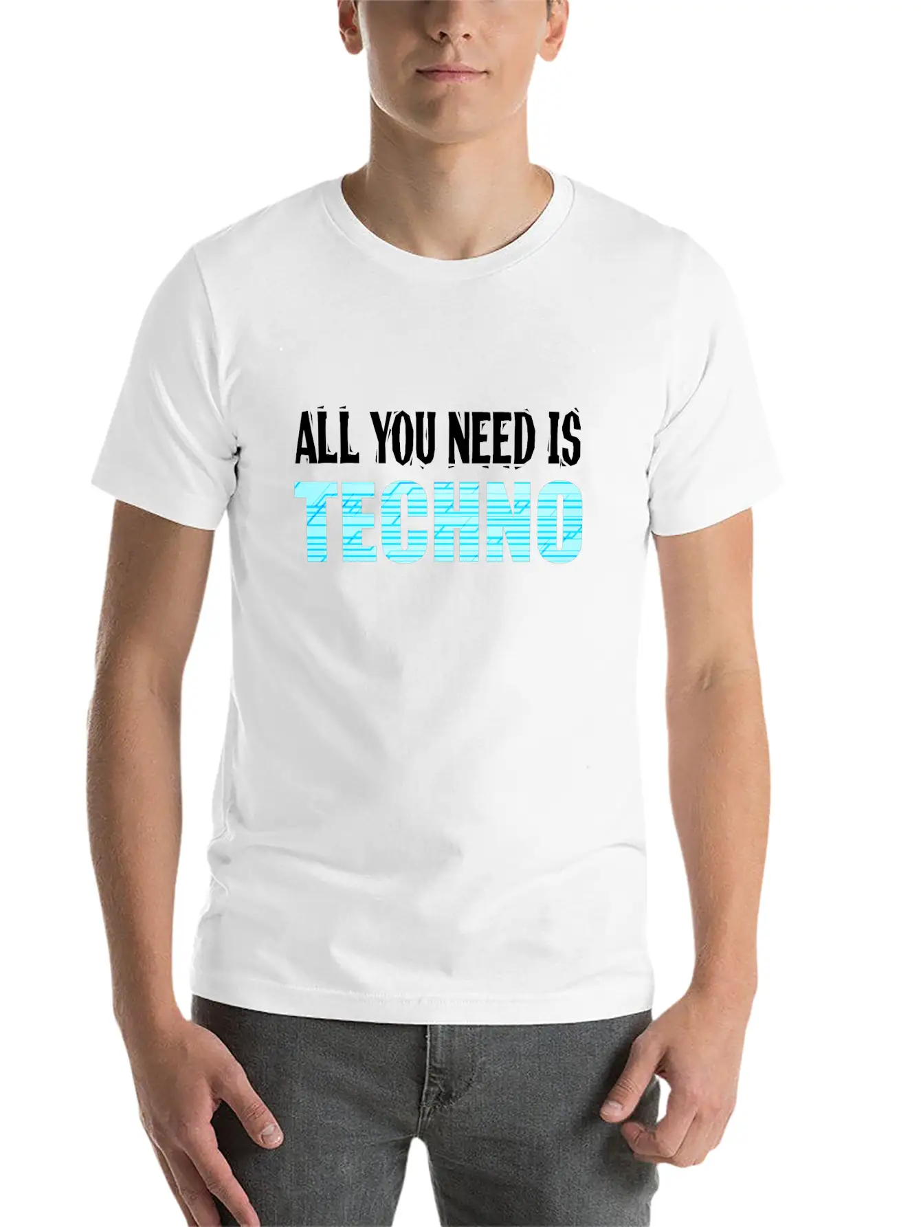 A Techno Tee For Music Lovers Saying "All You Relaxed Everyday Tee – Lightweight And Durable Cotton