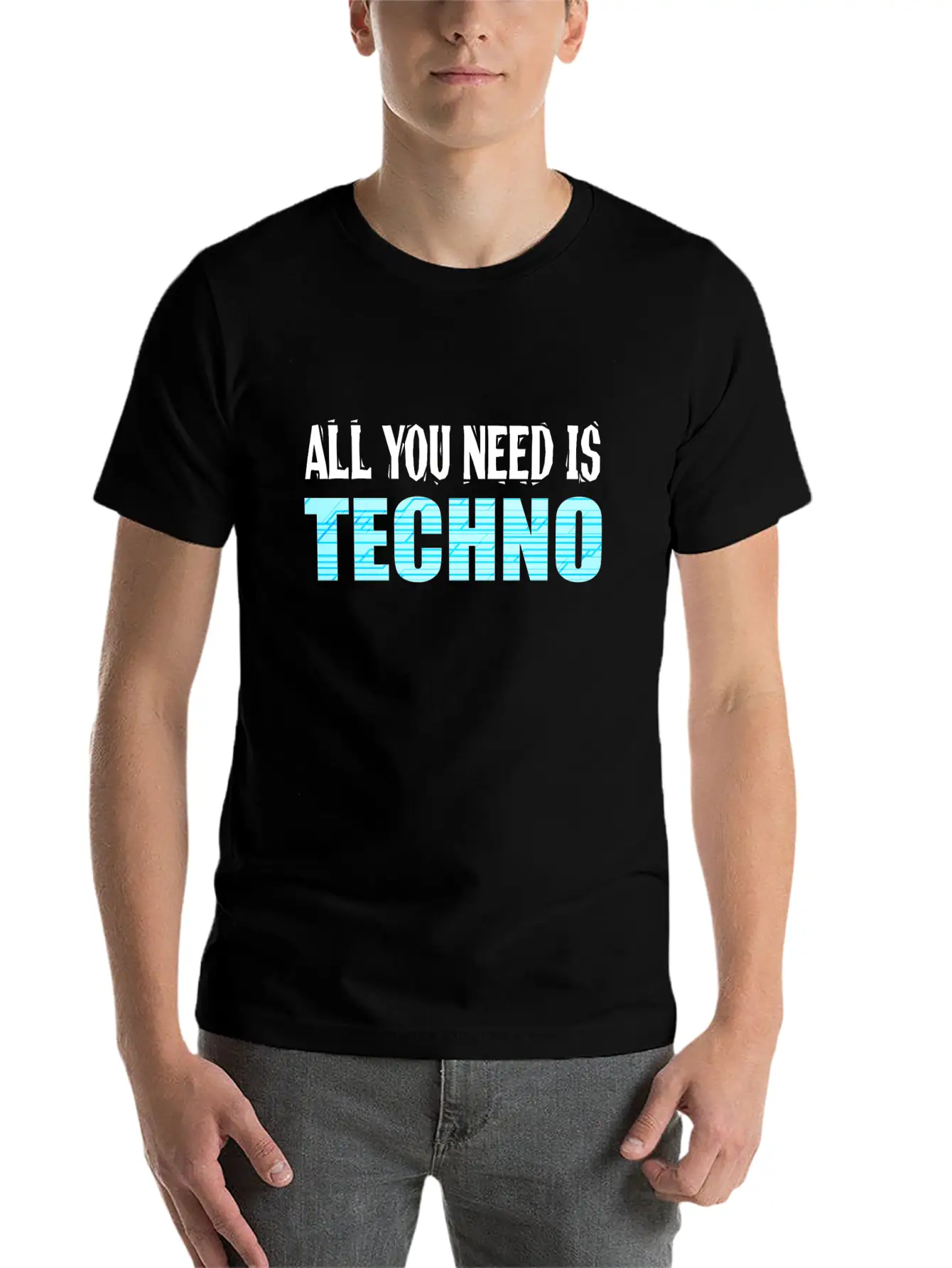 A Techno Tee For Music Lovers Saying "All You Relaxed Everyday Tee – Lightweight And Durable Cotton