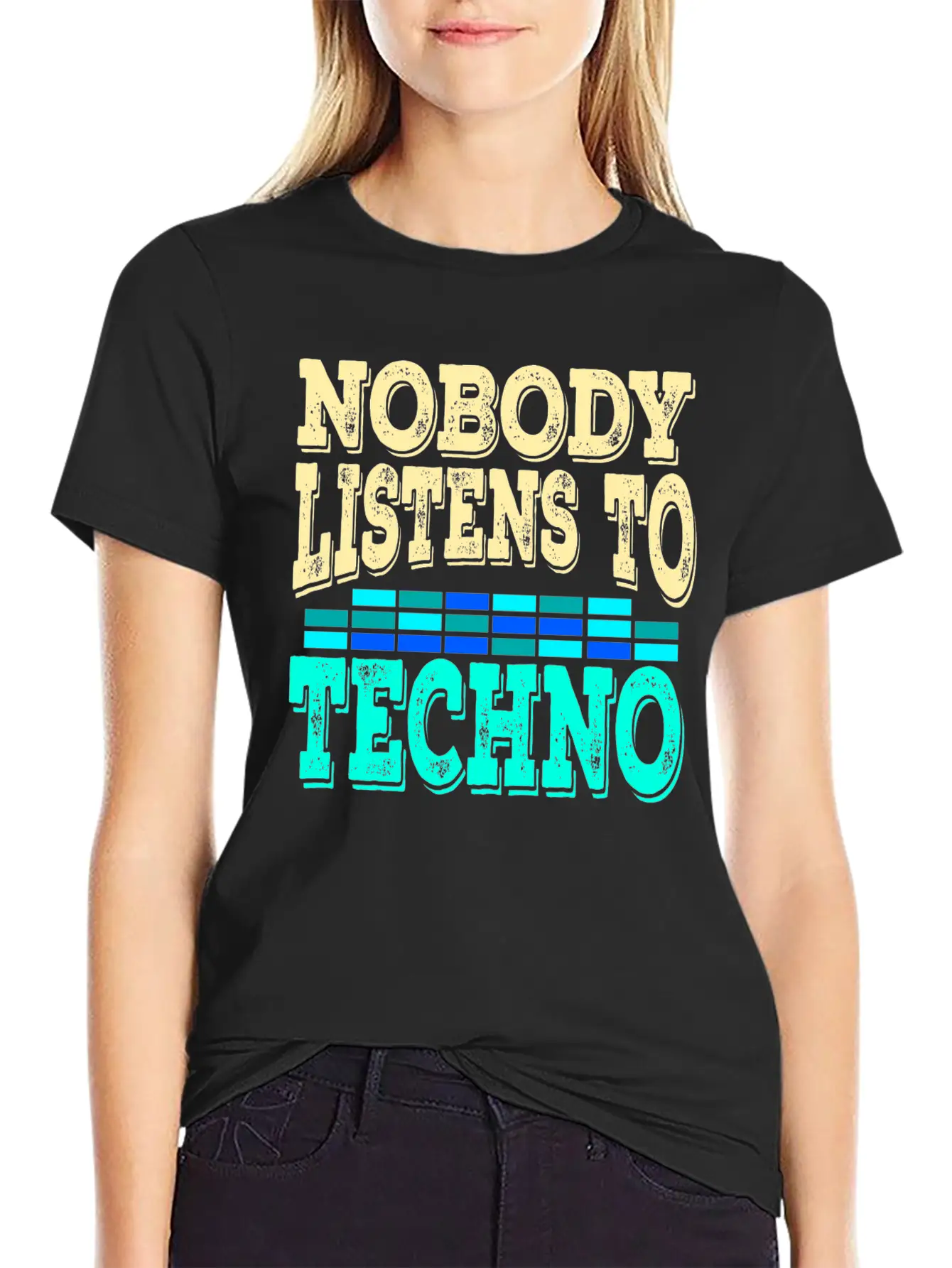 A Techno Tee For Music Lovers Saying "Nobody Stylish Everyday T-Shirt – Unisex Basic Cotton Tee